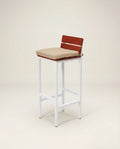 Aenos Timber Backrest Bar Stool