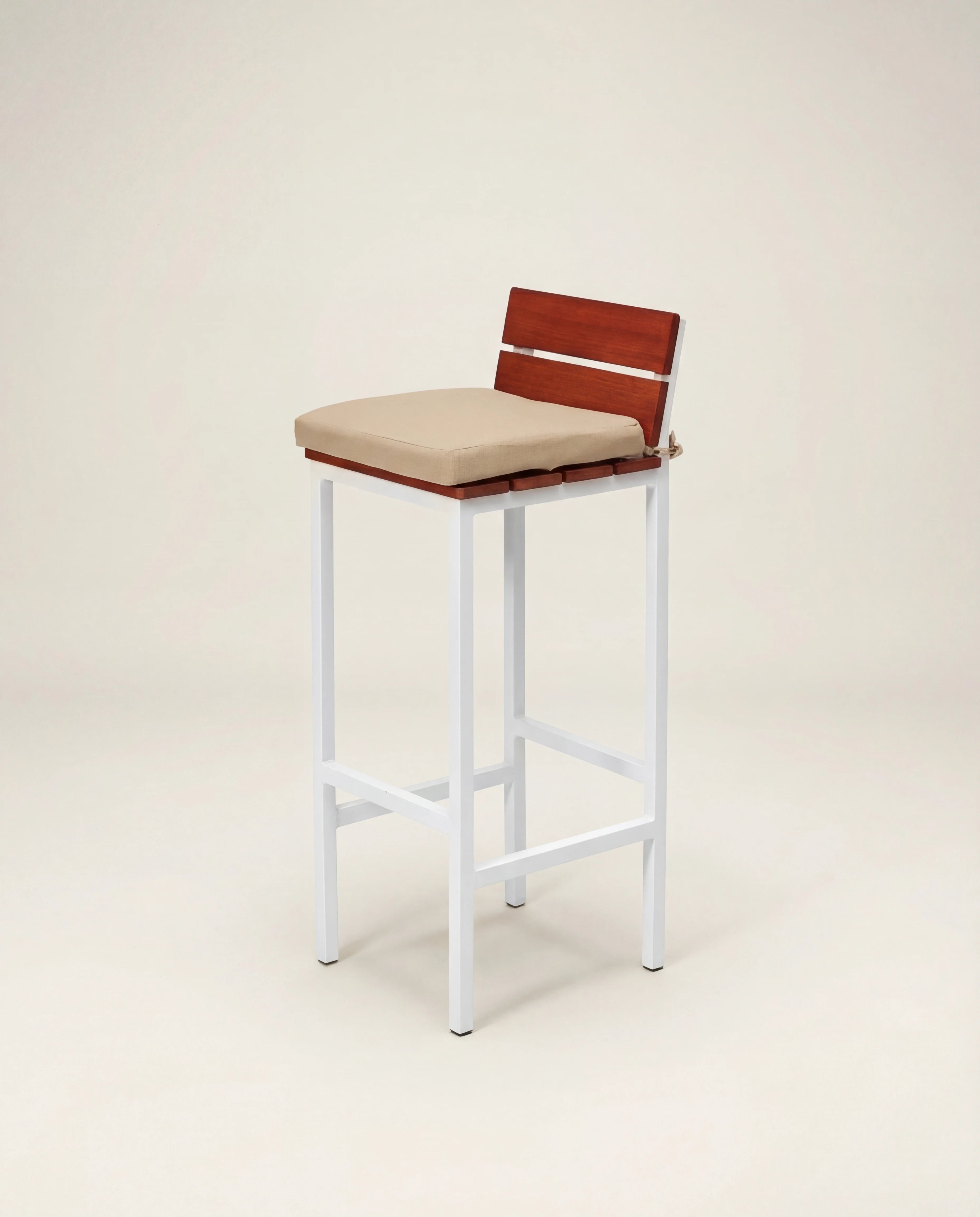 Aenos Timber Backrest Bar Stool