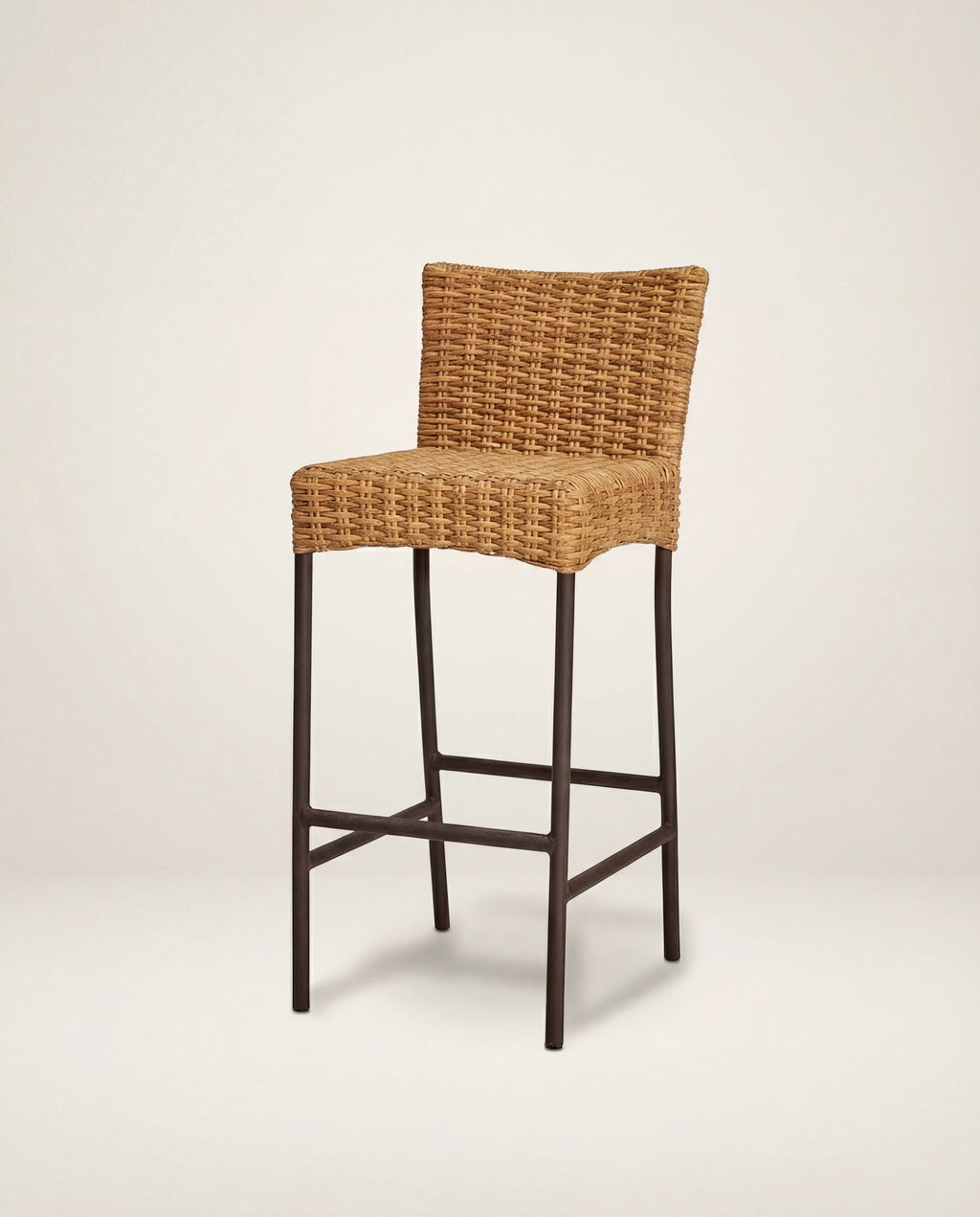 Cora Cane Backrest Bar Stool