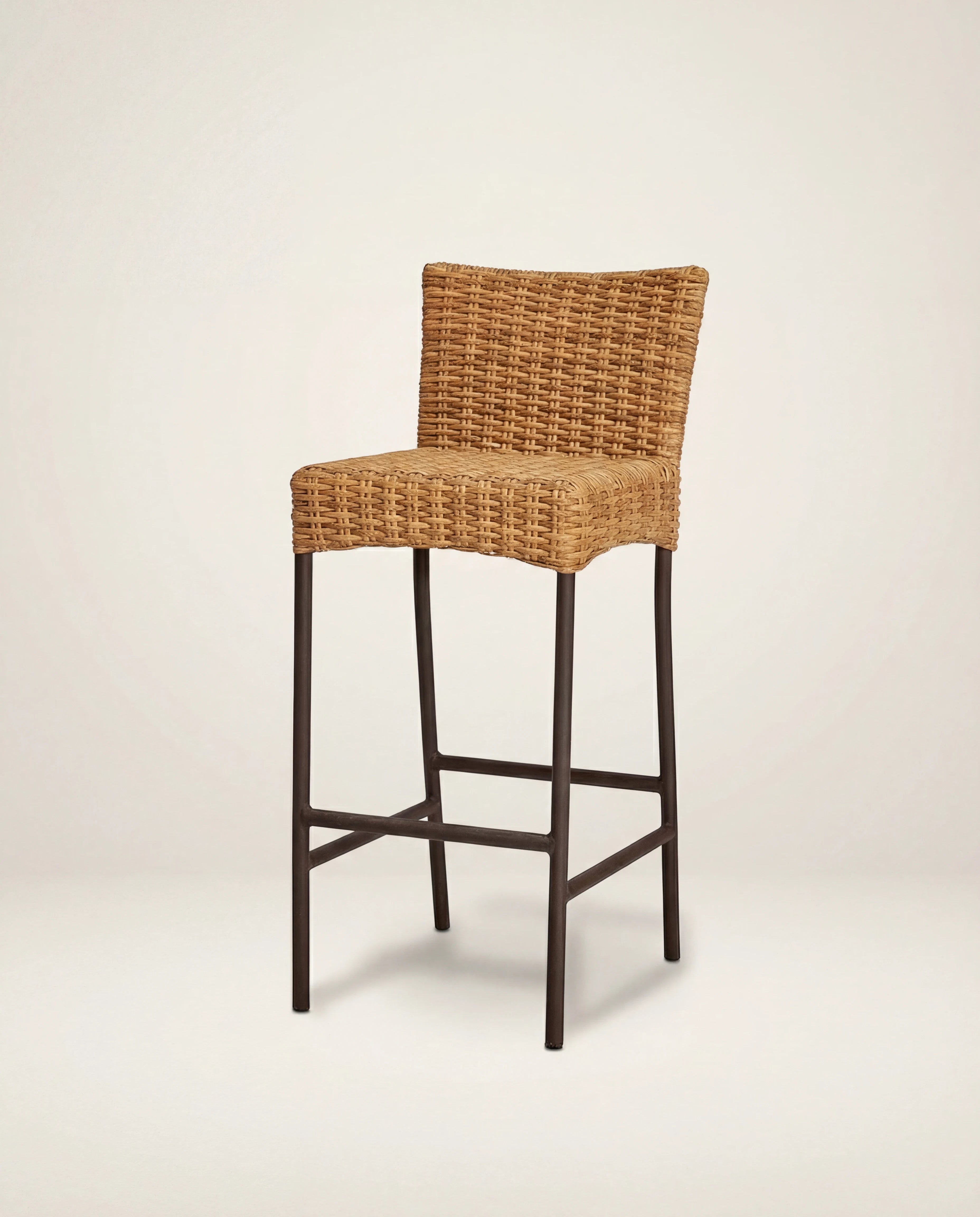 Cora Cane Backrest Bar Stool