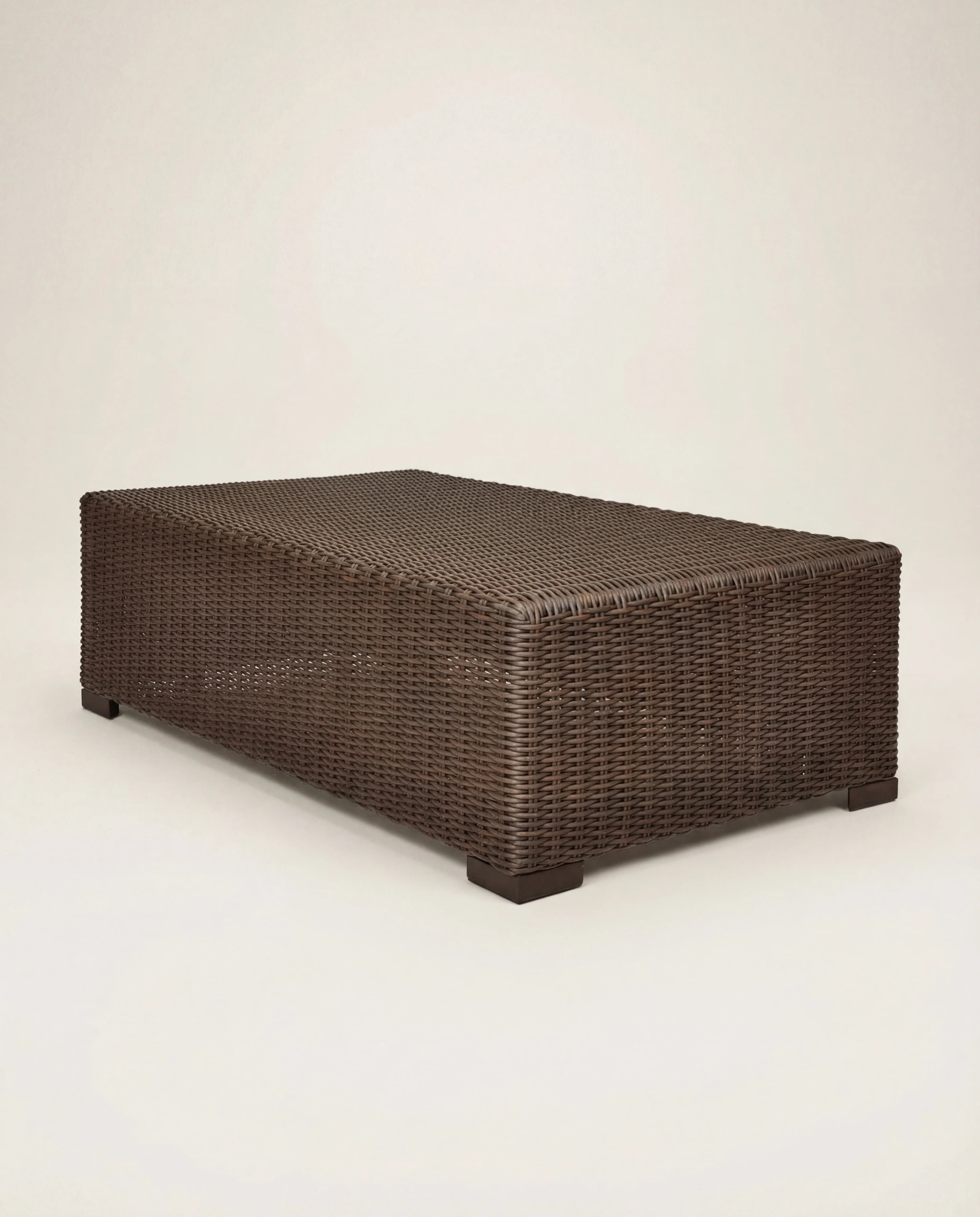 Cora Cane Rectangular Coffee Table