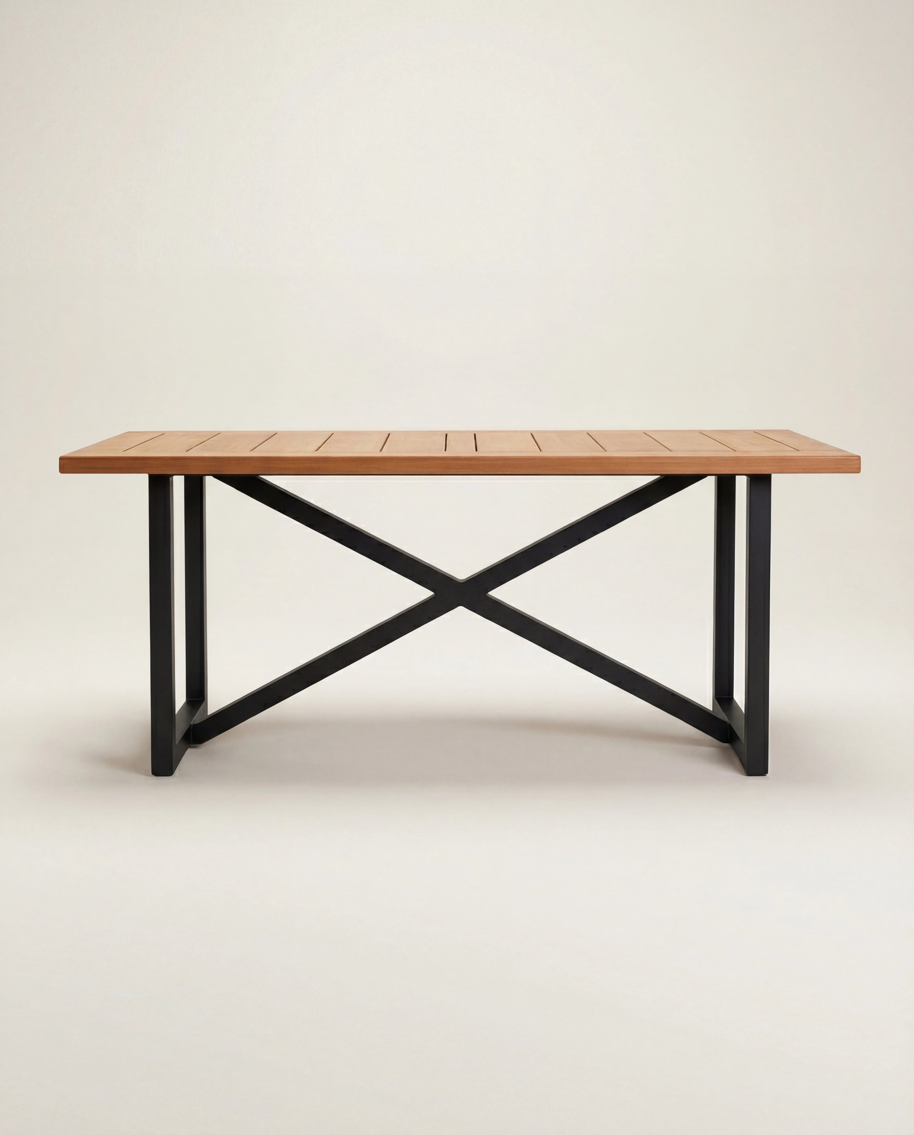 X-Table Timber Rectangular Dining Table